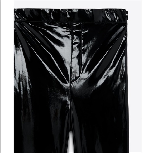 ✨NWT✨ Zara Faux Leather Leggings - Picture 3 of 4